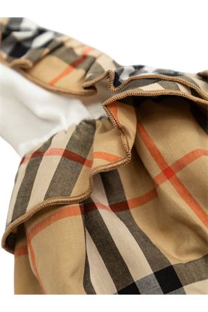 abito in cotone bianco BURBERRY KIDS | 8121221A1464